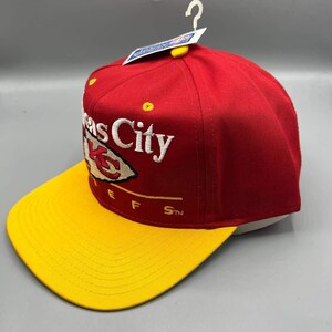 Vintage Kansas City Chiefs Hat Men Red Twins Enterprise NFL Snap Back Cap New image 3