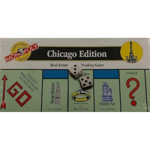 Vintage Monopoly Chicago Edition 2000 Authorized Edition Board Game Sealed