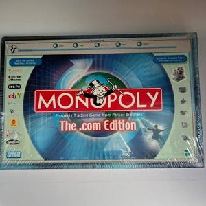 Vintage Monopoly The .com Edition Parker Brothers Board Game Sealed