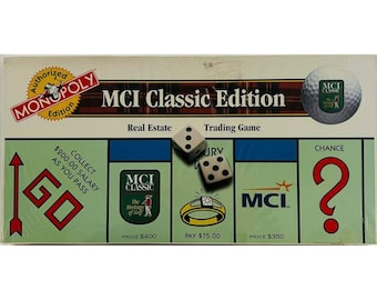 Juego de mesa Monopoly MCI Classic Edition, vintage, para intercambio de bienes raíces, nuevo y sellado.