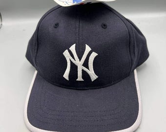 Vintage New York Yankees-hoed heren Navy Twins Enterprise MLB-pet met riem aan de achterkant Nieuw