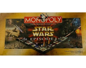 Star Wars Episode 1 Monopoly Board Game Collectors Edition 1999