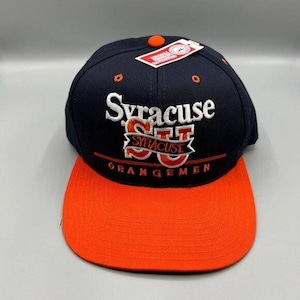 Vintage Syracuse Orangemen NCAA Twins Enterprise Hat Snapback Keps Svart Nya Herrar