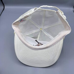 Vintage Air Jordan Flight Hat Men White Nike Jumpman Otto Strap Back Cap image 6