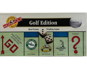 Monopoly Game Golf Edition With Pebble Beach - Etsy