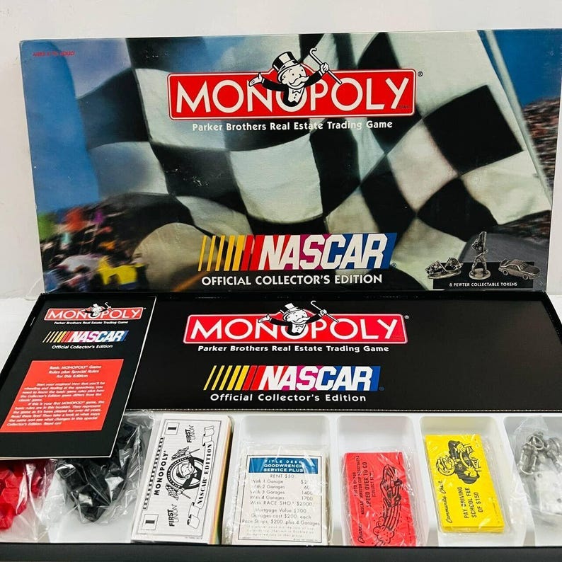 Monopoly nascar jeu de société vintage 1997 - France