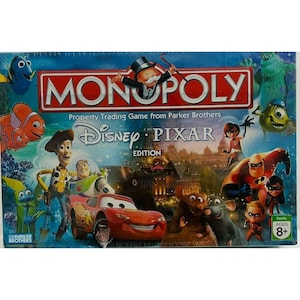 Vintage Monopoly Disney Pixar Edition Board Game Rare Hasbro Parker Brothers New