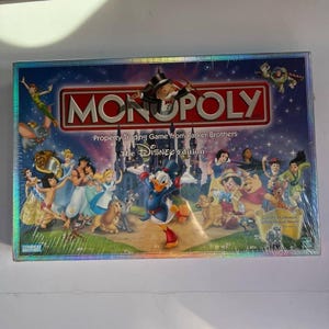 Vintage Monopoly The Disney Edition 2001 Board Game Hasbro Sealed