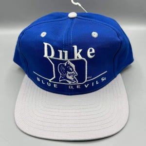 VintageDuke Blue Devils Hut Herren TwinsEnterprise ECAA Snap Back Cap Neu
