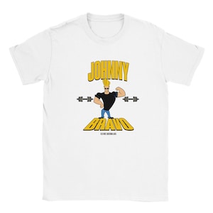 Johnny Bravo T-Shirt, Retro Tee, 90s Cartoon Shirt, Funny Graphic Top, Classic Cartoon Network Shirt, Vintage Style Tee, Muscle Man Gift
