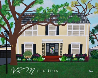 Casa de Amor Folk Art Print – San Antonio Historic Home