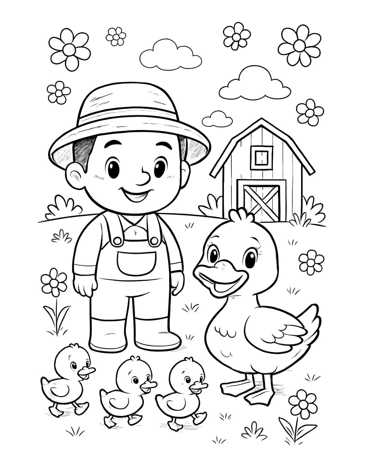 農業の塗り絵 - Etsy 日本, image size:1545x2000