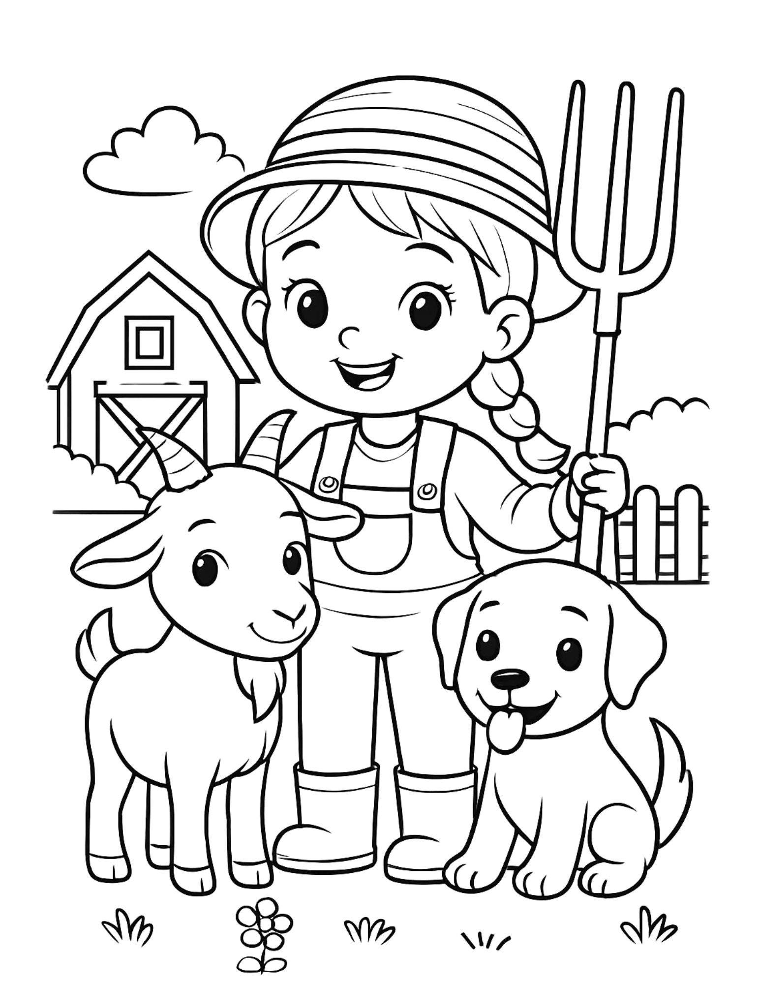 農業の塗り絵 - Etsy 日本, image size:1545x2000