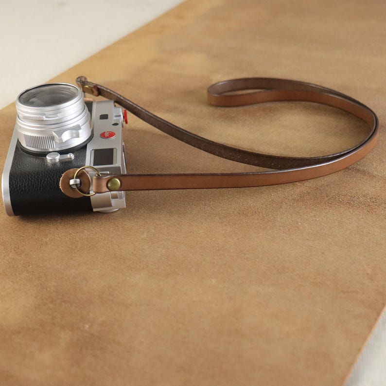 Thin Camera Strap for Small Camera Neck or Crossbody Retro Brown ...