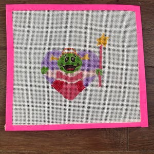 Hand-Painted Cartoon 18 Mesh Needlepoint Canvas