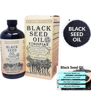 Ethiopian Black Seed Oil: Cold-Pressed Nigella Sativa, Extra Virgin