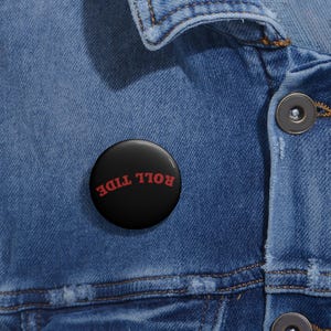 Universität von Alabama Button Pins, Tailgate Accessoire, College Football Outfit