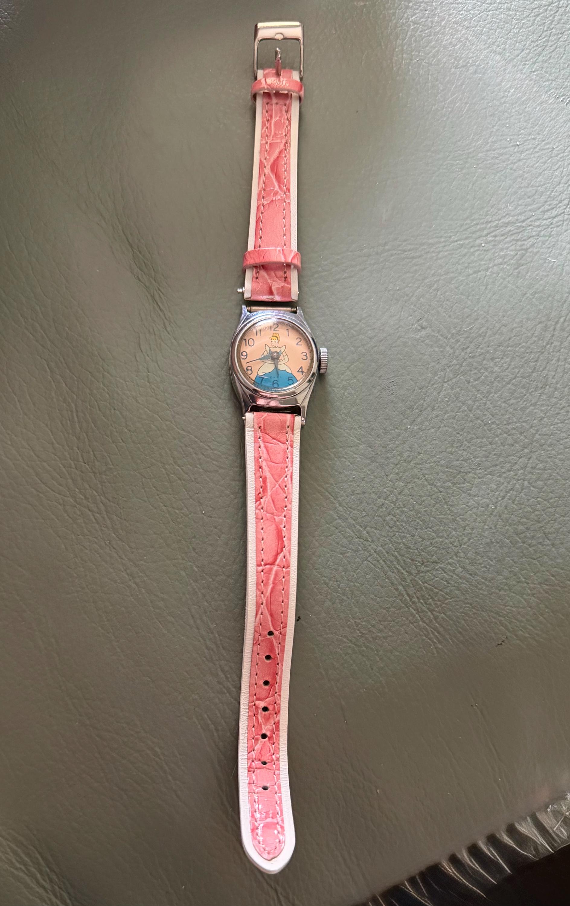 US Time Cinderella WDP Vintage 1950s Character Wristwatch Walt Disney Production Vintage 1950s Cinderella Watch, Needs Cleaning or Repair - Etsy main image 3