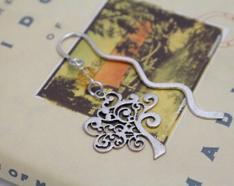 Tree of Life Charm Bookmark w/ Topaz Crystal Bead - Book & Mug NOT included