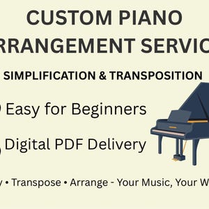 Anpassad pianoarrangemangstjänst – Förenkling och transponering för nybörjare (PDF)