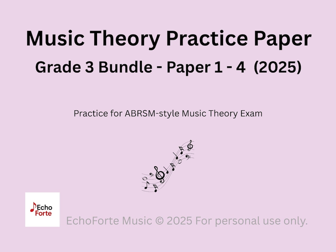 ABRSM Grade 3 Theory Practice Papers 1–4 Bundle – With Model Answers ...