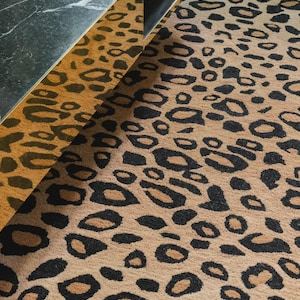 Leopard Print Area Rug, Luxury Leopard Pattern Rug, Hand tufted Rug Modern Rug for bedroom, Living room, Kids room, custom rugs, Animal Rugs