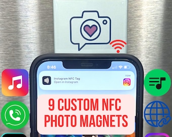 NFC Magnets | Custom Tap-to-Play Magnets | Personalized Gifts | Wedding Favors | Birthday Gifts | Brand Marketing | Fridge Magnets