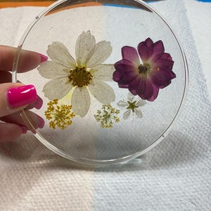 Handmade resin coaster