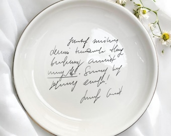 Custom Photo/Text/Logo Ring Dish, Personalized Jewelry Tray, Unique Plate