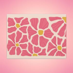 Floral Canvas Art Print, Stretched Wall Decor, Home Decor, Gift for Her,