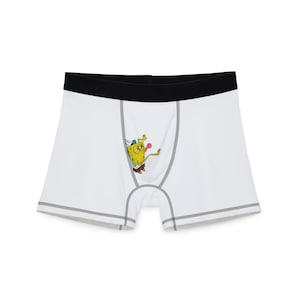 SpongeBob SquarePants Men&#39;s Boxers, Fun Men&#39;s Underwear, Quirky Gift for Him, Everyday Comfort, Cartoon Character Boxers