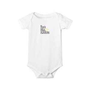 Mom&#39;s Little Sunshine Infant Jersey One Piece, Baby Shower Gift, Cute Baby Bodysuit, Newborn Outfit, Toddler Clothes, Summer Baby Wear