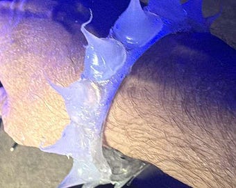 Silicon spiked Cuff Bracelet: Bold Transparent Edgy Jewelry with a technique you so desperately incredibly rarely used.