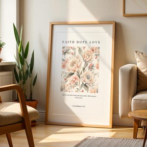 Faith Hope Love 2 Framed poster