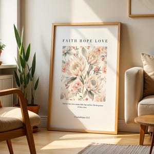 Faith Hope Love 2 Framed poster