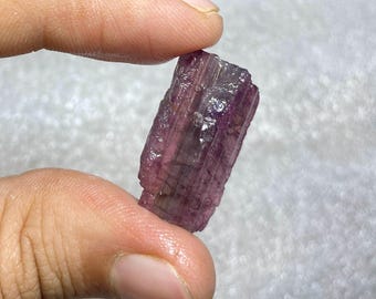 AAA++ Natural Tourmaline Raw Crystal Genuine Pink Color Tourmaline Rough Gemstone For Jewelry. 20 Crt