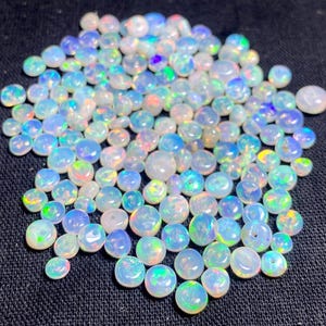AAA Grade Opal Beads Ethiopian Opal Rondelle Beads  Drilled Loose Opal Smooth Beads Welo Opal Beads For Jewelry 3/5 MM