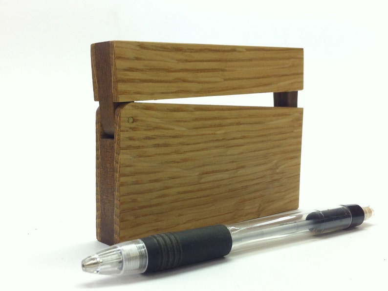 White Oak Business Card Holder image 3