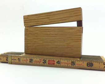 White Oak Business Card Holder