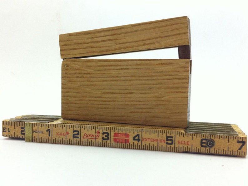 White Oak Business Card Holder image 1