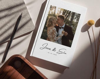 Custom printed wedding Photo Album: personalized photobook (11x8") Hardcover Photo Book anniversary gift