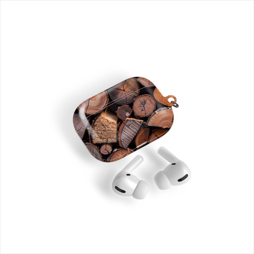 Firewood Log Airpods Case – Rustic Woodpile Realistic Timber Cover - Etsy