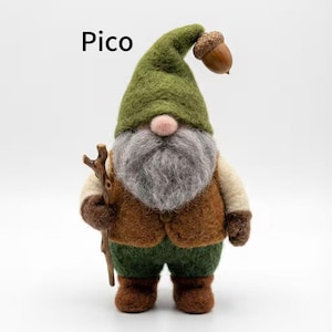 Nordic Felt Gnome Set, Scandinavian Elf Dolls, Easter Egg Decor, Spring Gift, Shelf Ornament