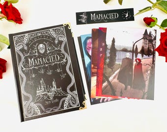 Manacled Book - Deluxe Single-Volume Edition with Illustrations - Complete Series, Black Hardcover, Exclusive Poster Gift Set & Bookmark