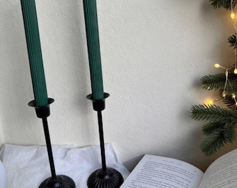 Handmade Soy Wax Christmas Taper Candles, Holiday Decor