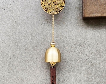 Handmade Korean Dragon Brass Door Bell | Feng Shui Home Decor
