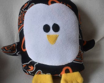 Penguin Plush /Baltimore Orioles / Add Personalization / Gift / Penguin Pillow Pal / Handmade Plushie / Baby Safe