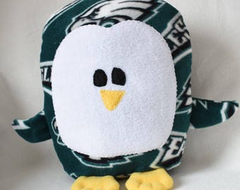 Philadelphia Eagles Penguin Plush / Add Personalization / Gift / Penguin Pillow Pal / Handmade Plushie / Baby Safe