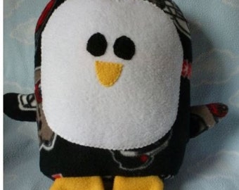 Tampa Bay Buccaneers Penguin Plush / Add Personalization / Gift / Penguin Pillow Pal / Handmade Plushie / Baby Safe