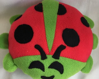 Ladybug Pillow Plush / Add Personalization / Gift / Handmade Plushie / Baby Safe / machine washable
